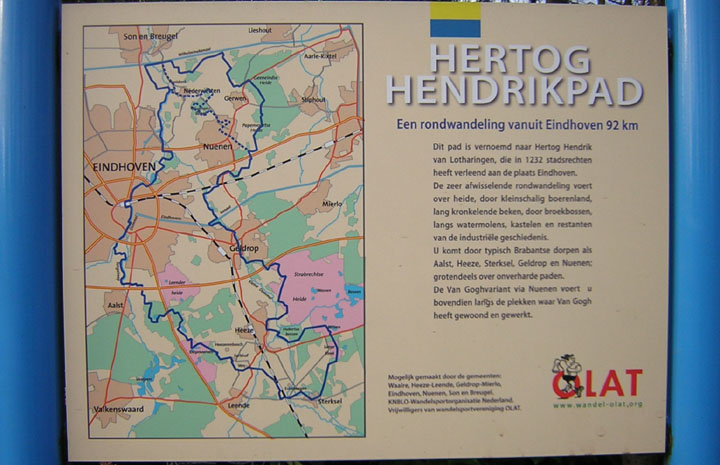 plattegrond van het Hertog Hendrikpad