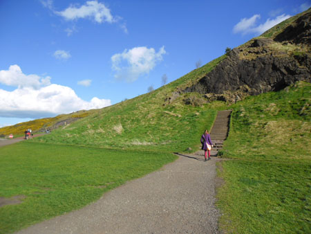 op weg naar boven