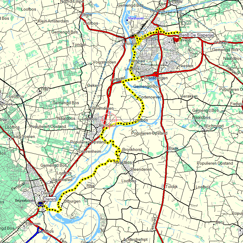 route dag 1