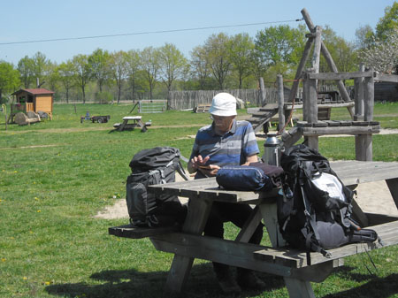 pauze in de speeltuin