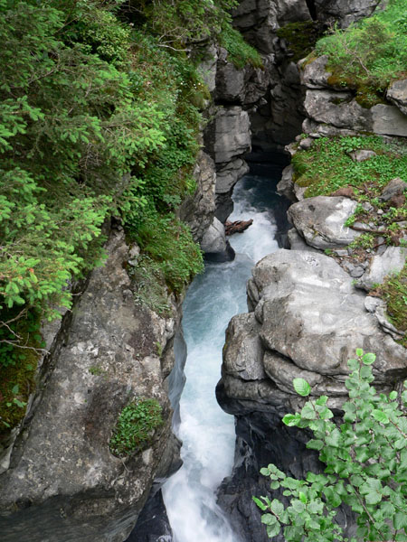 het uitgesleten pad van de Schwarzbach