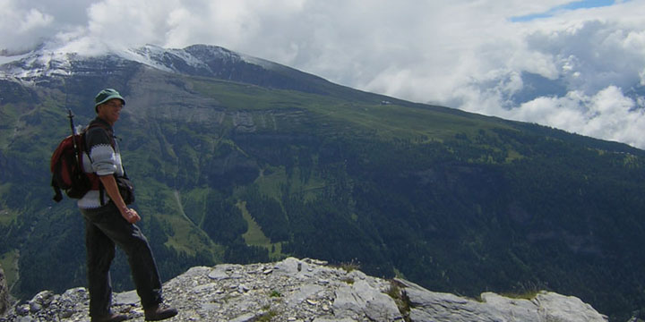blik in Wallis op de Gemmipass