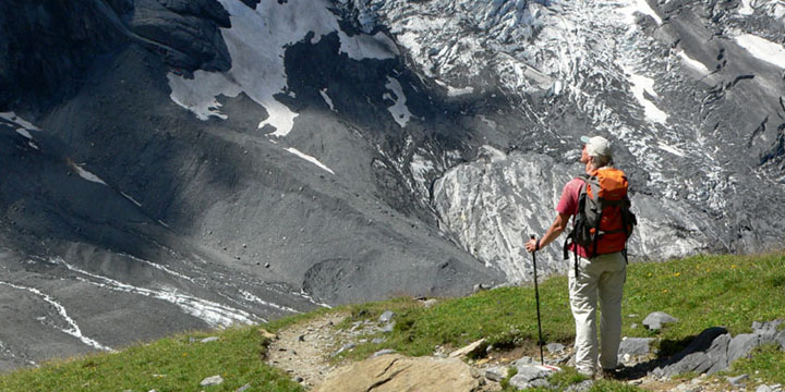 uitzicht op de gletsjer