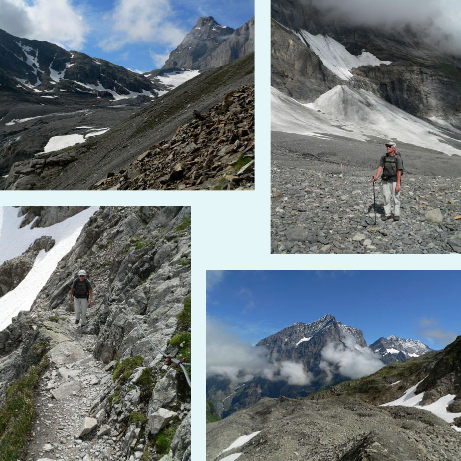 uitzicht, Lotschengletsjer, rotspad, Wallis