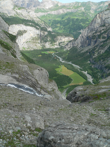 uitzicht op het Gasterental