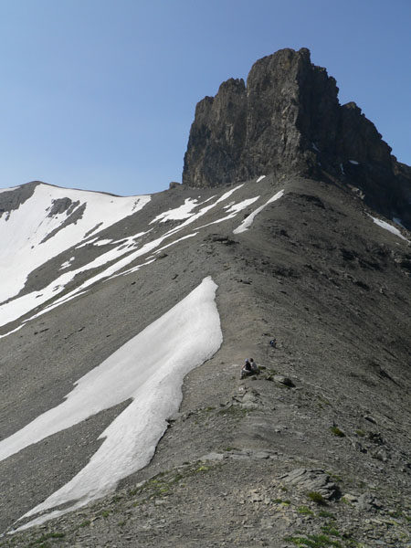 Tschingelochtighorn van opzij