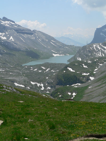 uitzicht op de Daubensee