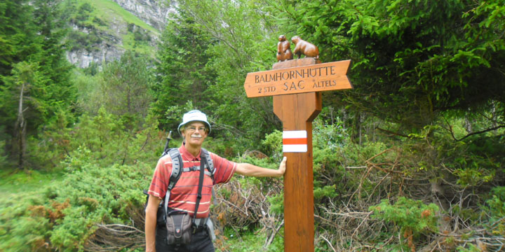 op pad naar de Balmhornhutte