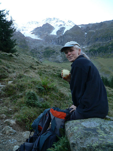 eerste theepauze van de dag