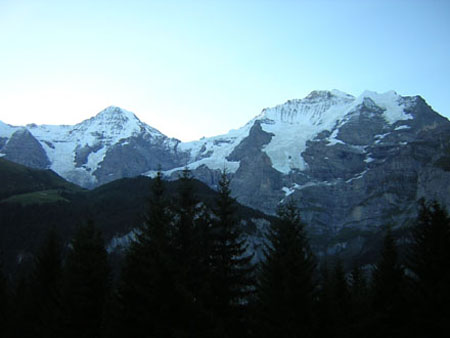 's ochtends bij helder weer