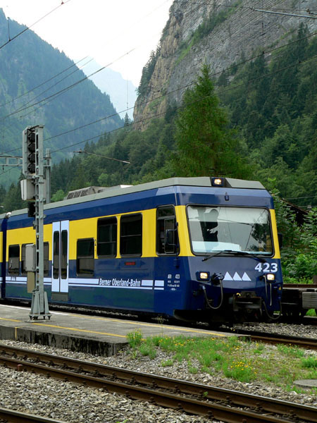 met de trein naar huis