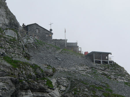 Gspaltenhornhutte in zicht