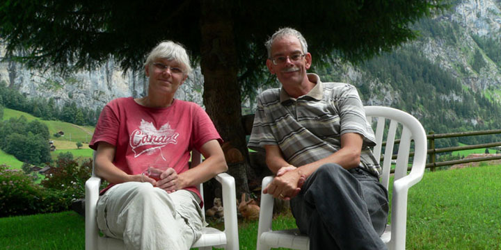 in de tuin van het vakantiehuis