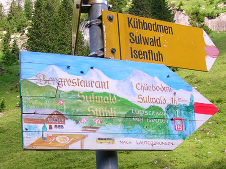 wegwijzer met een persoonlijk tintje