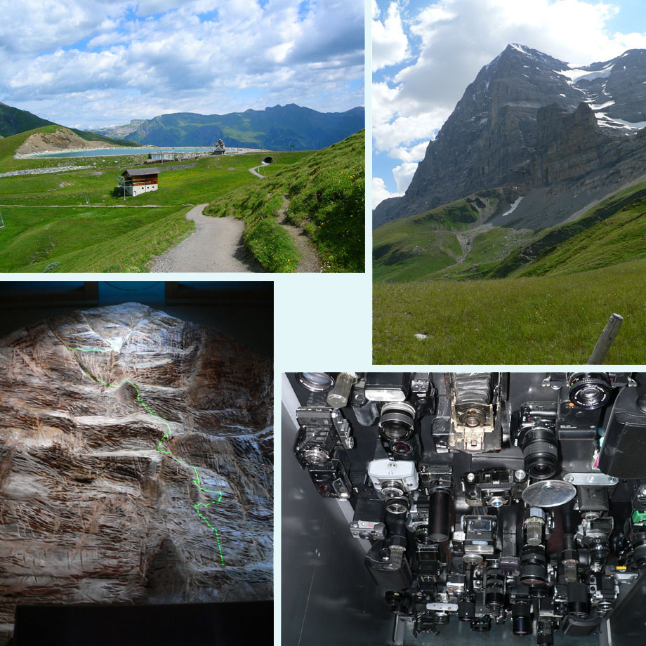 nieuwe paden, de echte Eiger, maquette, flits!