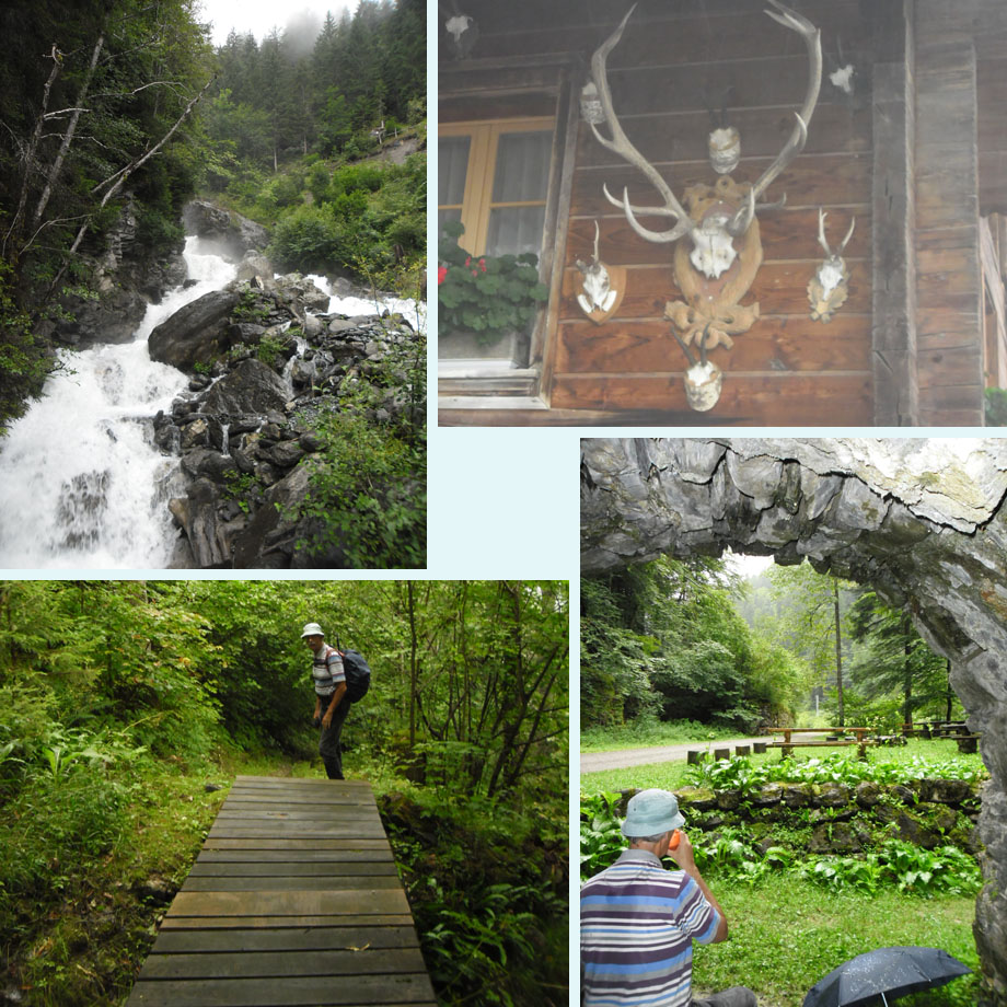 Sausbach, jachttrofeeen, pas op glad, een droog plekje