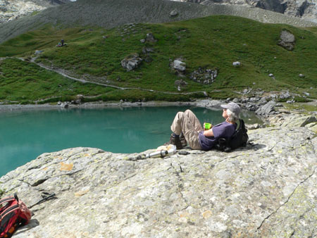 pauze bij de Oberhornsee