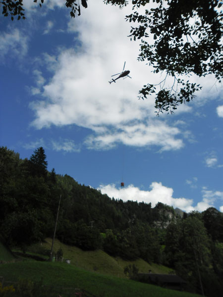 helikopter aan het werk