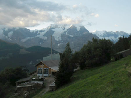 Grutschalp in de ochtend