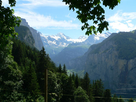 vanaf een Staubbachbankli