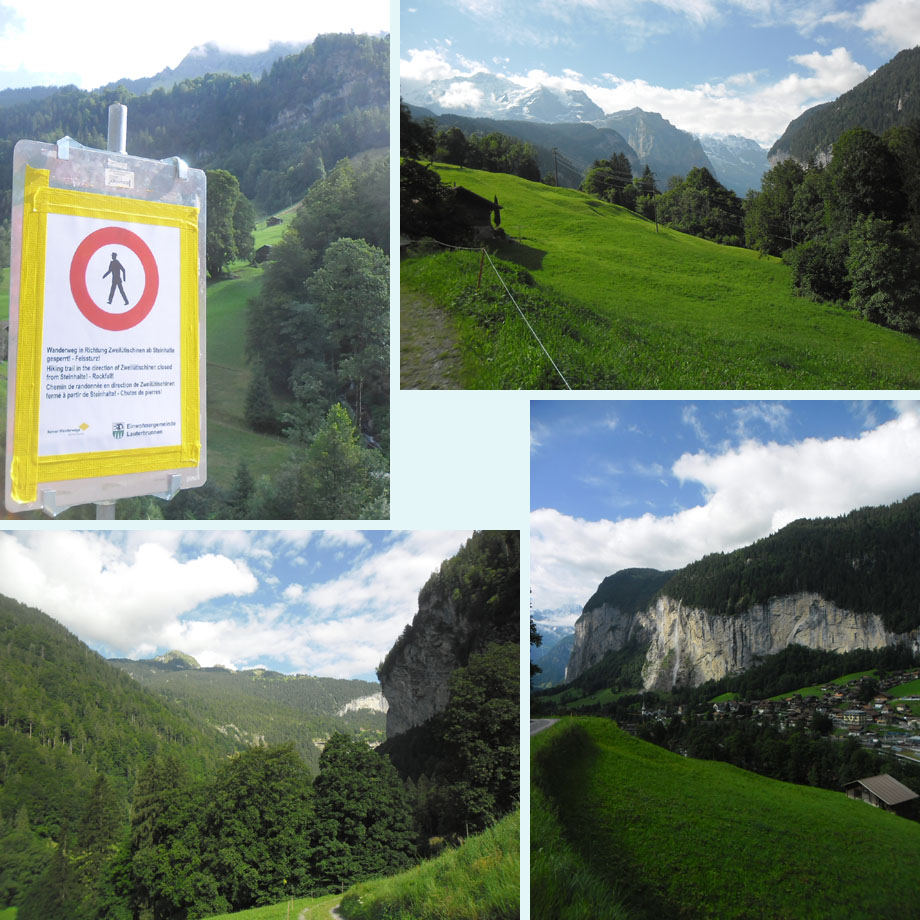 niet verder dan de Lochbrucke; wisselende wolkenlucht