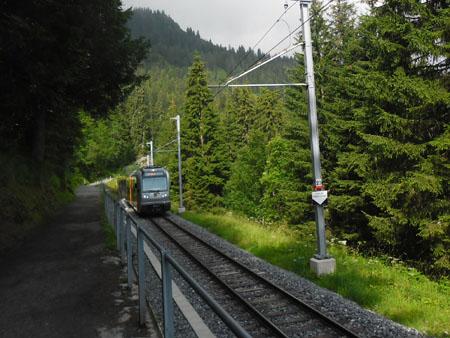 een splinternieuwe trein