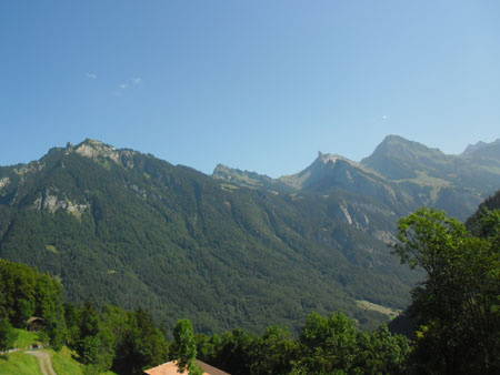 zicht op Schynige Platte