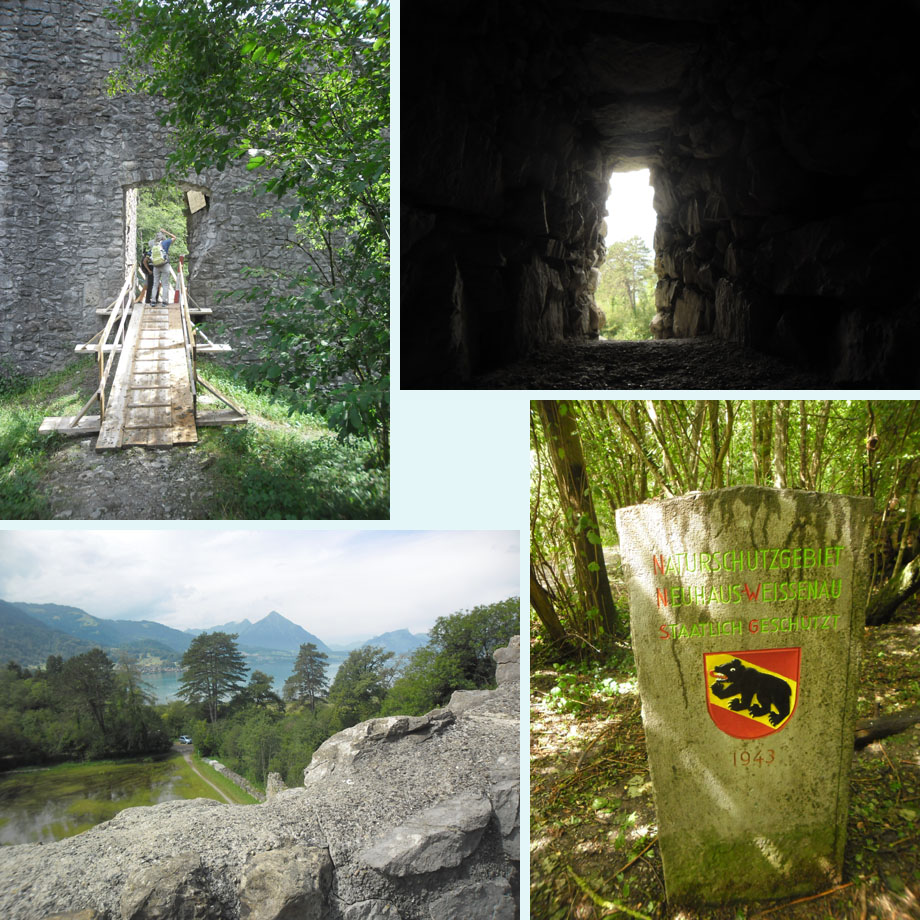 gratis toegang, wat een dikke muren, zicht op het meer, al heel lang beschermde natuur