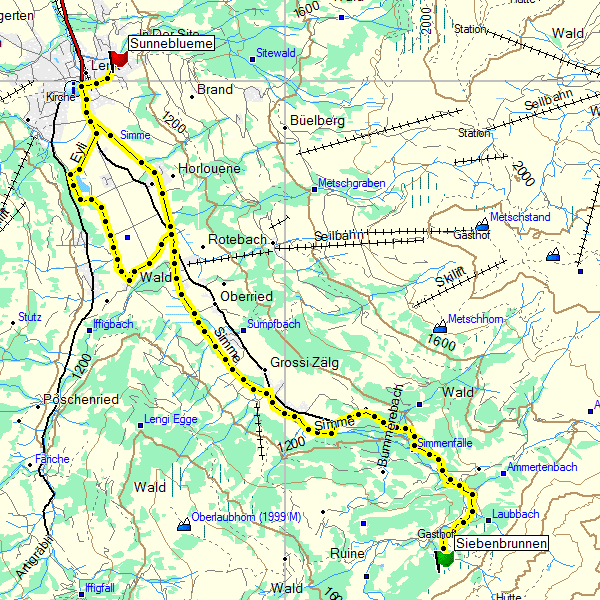 route dag 1