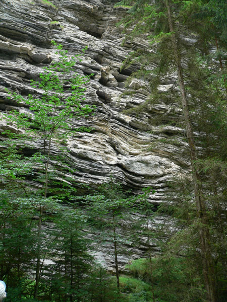 een prachtig gelaagde wand