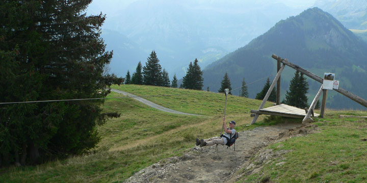 tokkelenop het Murmeli-Trail