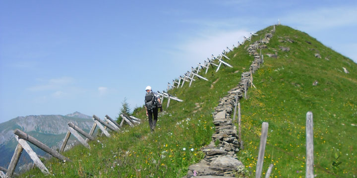 op weg naar de Schatthorn