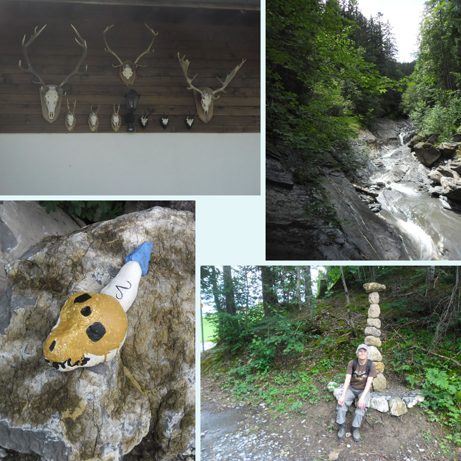 hier woont een jager, Wallbach, steentjeskunst, stenenkunst