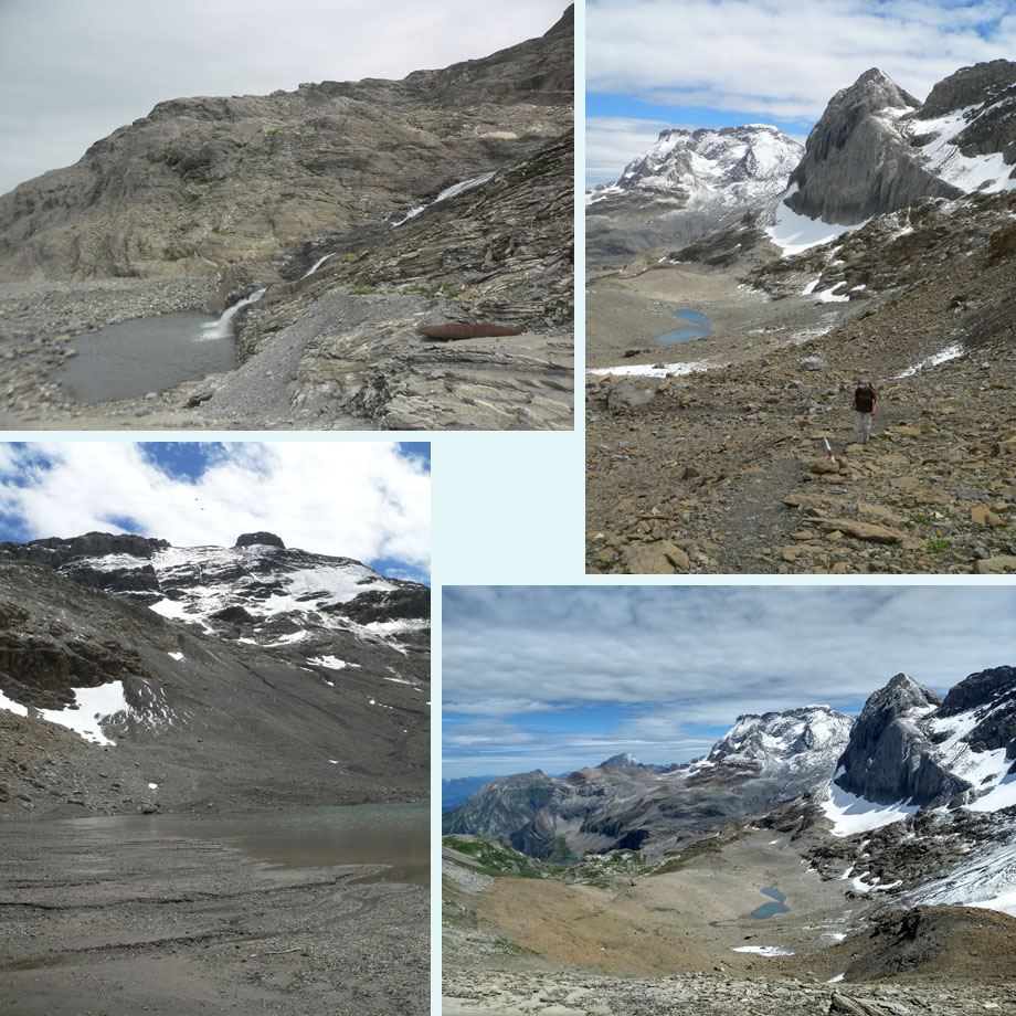 watervalletje, de laatste klim, op het Tierbergsattel