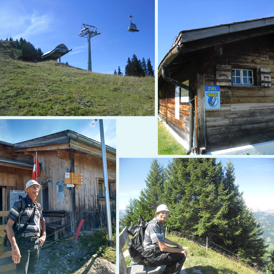 bijna boven; goed gedaan tijgers; bij het bergstation; super uitzicht