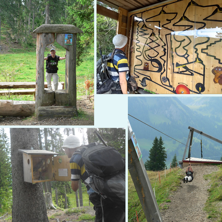 spelen op de Murmeli-trail