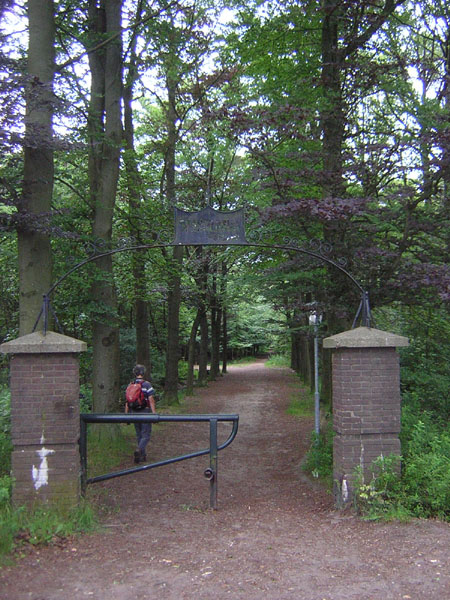 ingang van landgoed Sparrenrijk