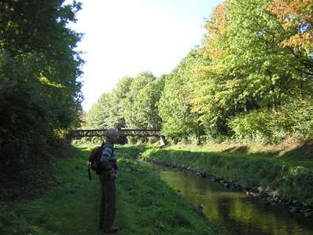 langs het water naar de binnenstad