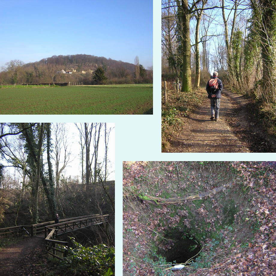 Riesenberg, lekker lopen in de zon, nieuwe brug?, Henkeput