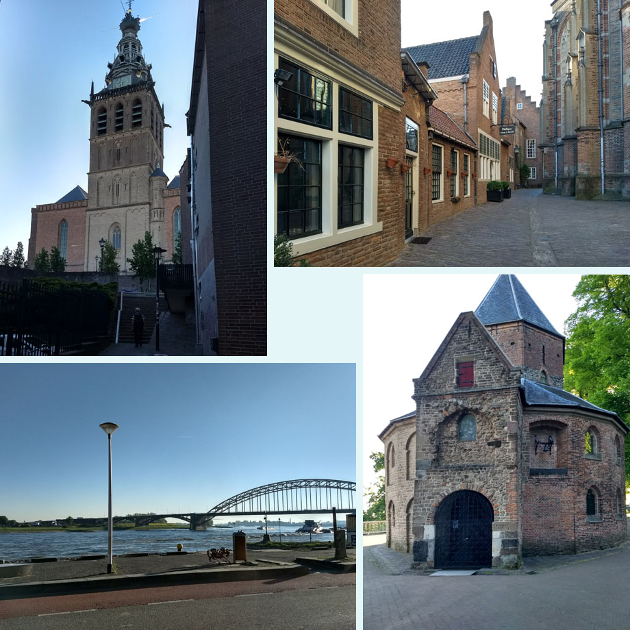 St. Steven, oude straatjes, nieuwe Waalkade, Valkhof