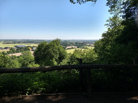 uitzicht vanaf de motte