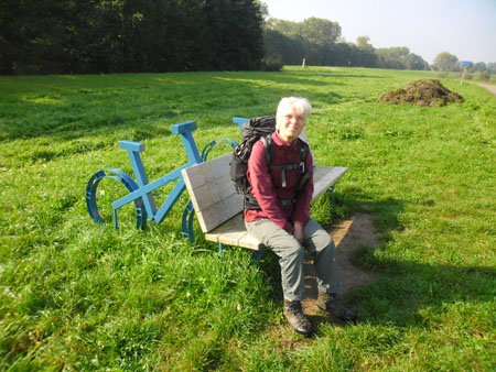 te voet en toch op de fiets