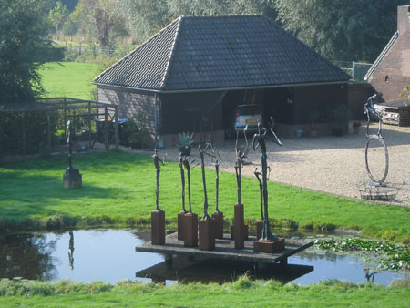 een kunstzinnige tuin