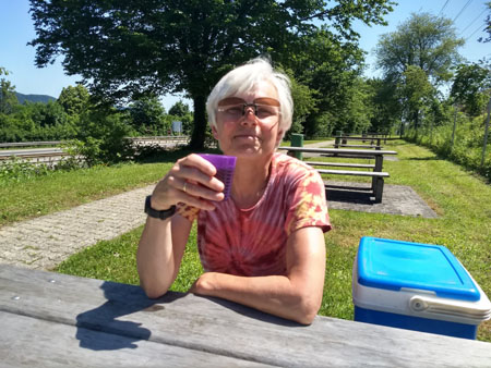 pauze bij Mumpf-Sud