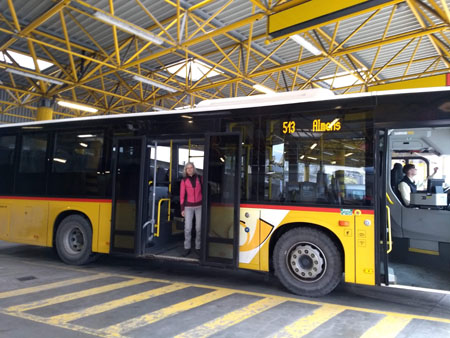 met de bus