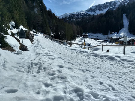 op sneeuwschoentrail