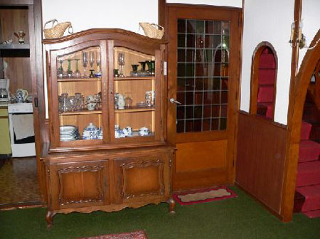 een kwart van het servies